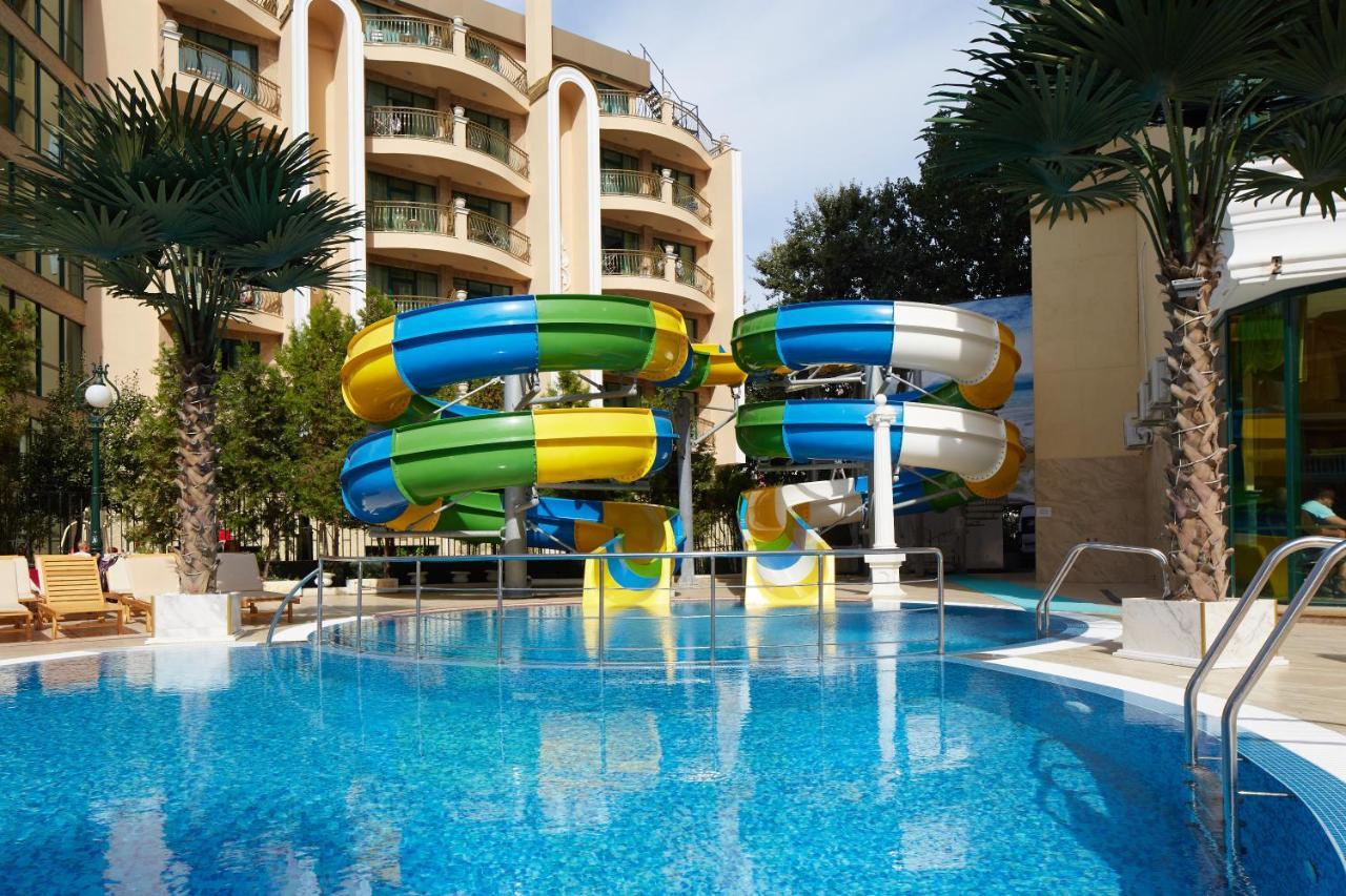 Planeta Hotel & Aquapark Free Beach Access Slăntjev Brjag Exteriör bild Water park at the hotel